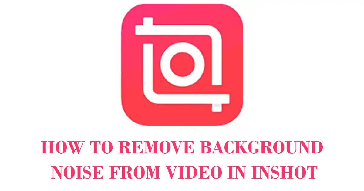 How to remove background noise from video in inshot